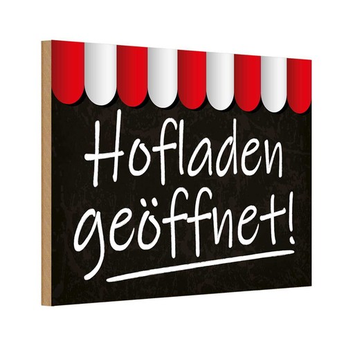 Holzschild 20x30 hofladen - cm,