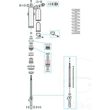KYB Hülse Federbein 14 mm - Erstausrüsterqualität von Kayaba ZX-10R ZX-6R LT-R Q