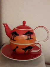 Cha Cult Tea for One Tee-Set - Safari Design -3-tlg. Set - Teekanne, Tasse, Ut 