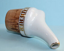 Großer Porzellan Ausgießer Schladerer Pourer / Verseur / Bottle Stopper Bouchon