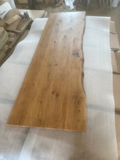 Schreibtischplatte, Wildeiche, Leimholzplatte, einseitige Baumkante, geölt