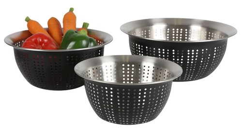 Sieb schüssel set - sieb-schüssel-set, schwarz