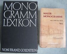 Monogramm Lexikon Goldstein + Maler-Monogramme ab 1400 mit 22.000 Monogrammen