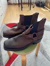 Woodland Herren Leder Stiefeletten Schwarz UK12 Casual Freizeit Schuhe