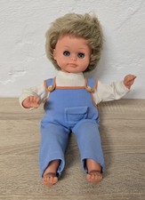 Puppe Vinylpuppe MMM Drei-M Heike Doll 34 cm Schlafaugen Vintage