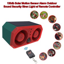 Solar Alarmanlagen Licht Infrarot Bewegungsmelder Haus Garten Garage Alarm~130db