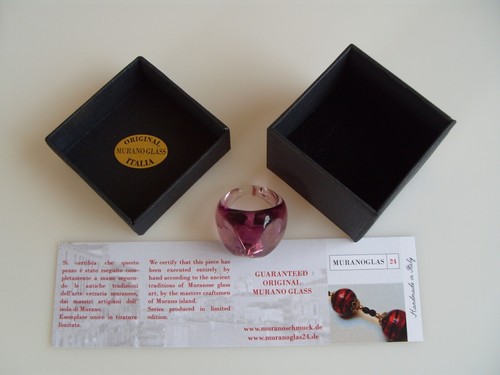Ring aus original - , muranoglas