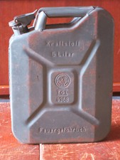 alt DDR BfW Benzinkanister  Kraftstoff 5 Liter TGL 4368 Metall Trabant Wartburg