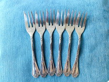 6 Kuchengabeln, 800 Silber