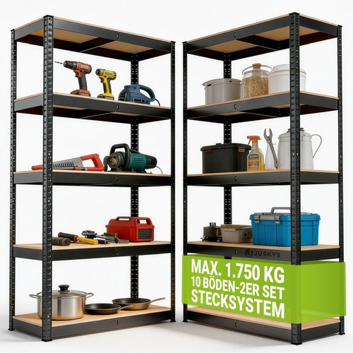 2er set schwerlastregal - set,