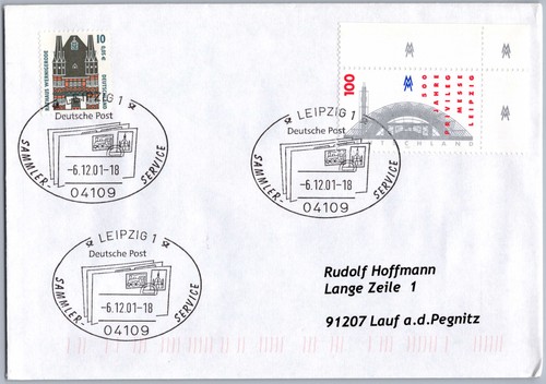 Sonderstempel leipzig 2001 - leipzig,