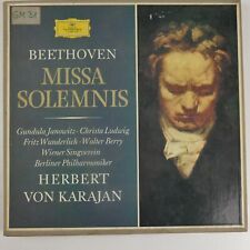Herbert von Karajan Beethoven Missa Solemnis 1966 Deutsche Grammophon  LP-9868