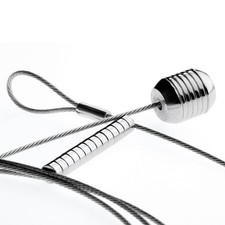 Magnetische Fotoleine / Fotoseil STEEL 200 cm, aus Stahldraht, 15 Magnete