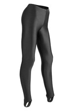 Damen Leggings + Steg Anthrazit Voltigierhose elastisch shiny stretch Sporthose