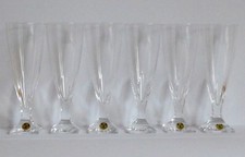 PEILL & PUTZLER GLAS SERIE KARAT 6 SEKTGLÄSER SEKTFLÖTEN H 16,5 CM W. WAGENFELD
