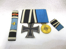 ORDENSPANGE - PREUSSEN - Eisernes Kreuz 1915 & Kronenorden Medaille 1888 - TOP