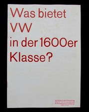 VW Typ 3 1600 Limo Variant TL 32S. A4  8/1966 Deutsch Prospekt Brochure 782