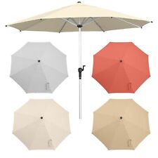 anndora® Sonnenschirm 3 m rund Aluminium mit Kurbel Gastro Garten Marktschirm