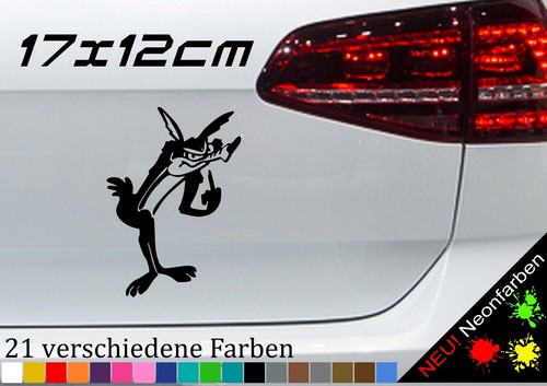 Coyote mittelfinger aufkleber - mittelfinger,