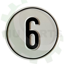 Geschwindigkeitsschild Blech geprägt foliert 6 km/h Schlepper Traktor Trecker