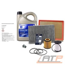 INSPEKTIONSPAKET B + 5W-30 MOTORÖL FÜR OPEL ASTRA H 1.9 CDTI 100 / 120 / 150 PS