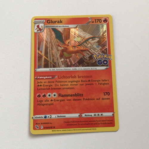 Pokémon tcg glurak 010 078 - tcg,
