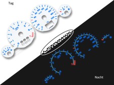 LETRONIX Plasma Tacho Tachoscheiben EL-Dash Opel Astra G Zafira 0-200Kmh