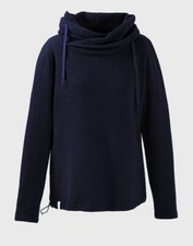 Mufflon Kusa Damen Woll Pullover Marine Gr. M NEU