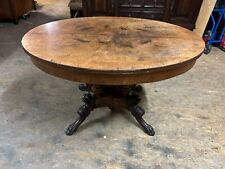 ANTIKER BEISTELLTISCH SALON TISCH LOUIS PHILIPPE UM 1870 MAHAGONI WURZELNUSS