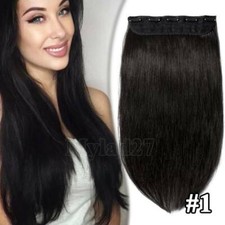 Ein Tressen Clip in 100% Remy