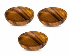 3er Set Teller Akazie 10x2,5cm