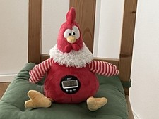 Nici Hahn Plüsch interaktiver Wecker Good Morning Buddy Uhr Huhn rot Plüschtier