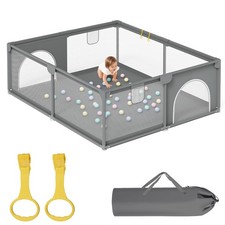 Laufgitter Krabbelgitter Kinder Laufstall Baby Kinderzaun Faltbar Absperrgitter