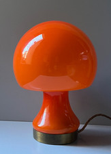 Orange Pilzlampe Tischlampe