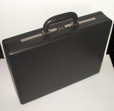 Dermata Aktenkoffer 1302N Nappa-Leder versenkbare Schlösser Organizer Funktionen