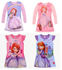 Sofia die Erste Nachthemd Sleepshirt Schlafanzug kurzarm langarm Prinzessin
