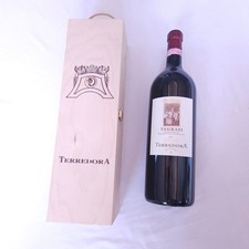 LEERE 3 Liter Italienische Weinflasche mit Weinkiste - Taurasi - Dekoration