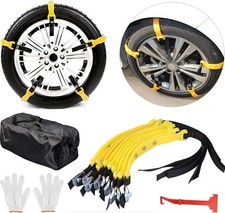 10x Universal Auto Schneeketten Anti Rutsch Ketten Anfahrhilfe Winter Reifenkett