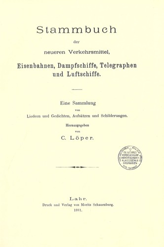 Löper stammbuch - c.,