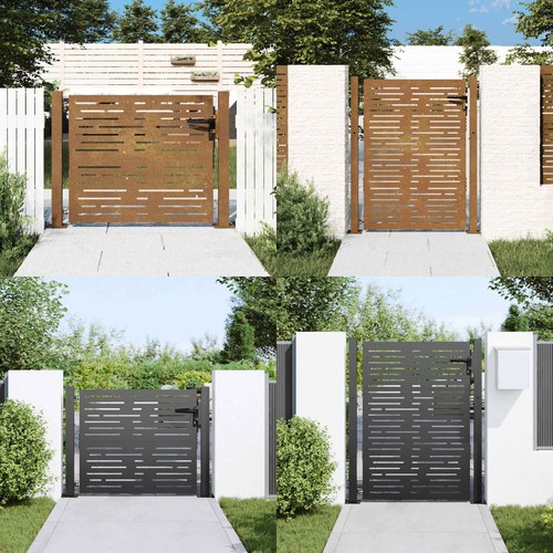 Gartentor quadratisch design - quadratisch,