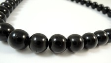 Gagat Jett Halskette 8mm Farbe