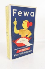FEWA Waschmittel Reklame Sammler 1950 er DDR Werbung  