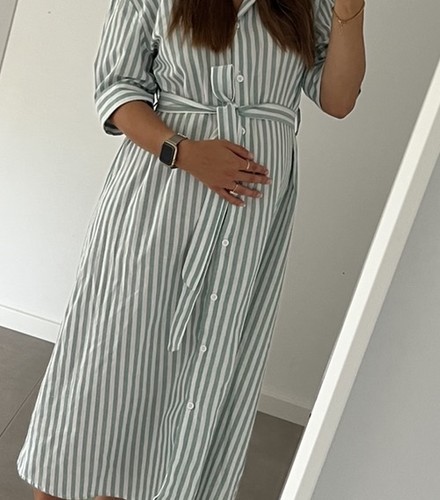 Umstandsmode gestreiftes kleid - gestreiftes,