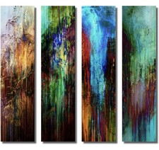 4 Bilder auf Metall - Moderne