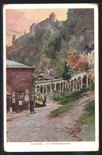 Künstler edward theodore - künstler-ak,