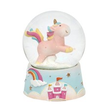 Schneekugel Einhorn in rosa