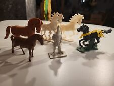 Plastik Römer Ritter Figuren Statue Pferd Griechen  Spielzeug Ritter Alt