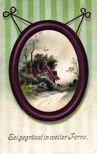 Bilderrahmen-AK, Landschaft