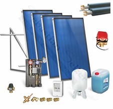 Solaranlage komplett Solarpaket Solarthermie Heizung Solar 10,04-25,10m²
