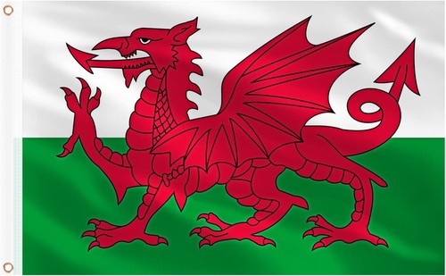 Walisische flagge 150x90cm - walisische,